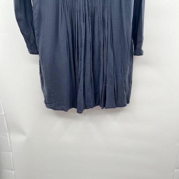Old Navy Women's Long Sleeve Pleated Shift Dress Charcoal Size Small - Picture 5 of 9